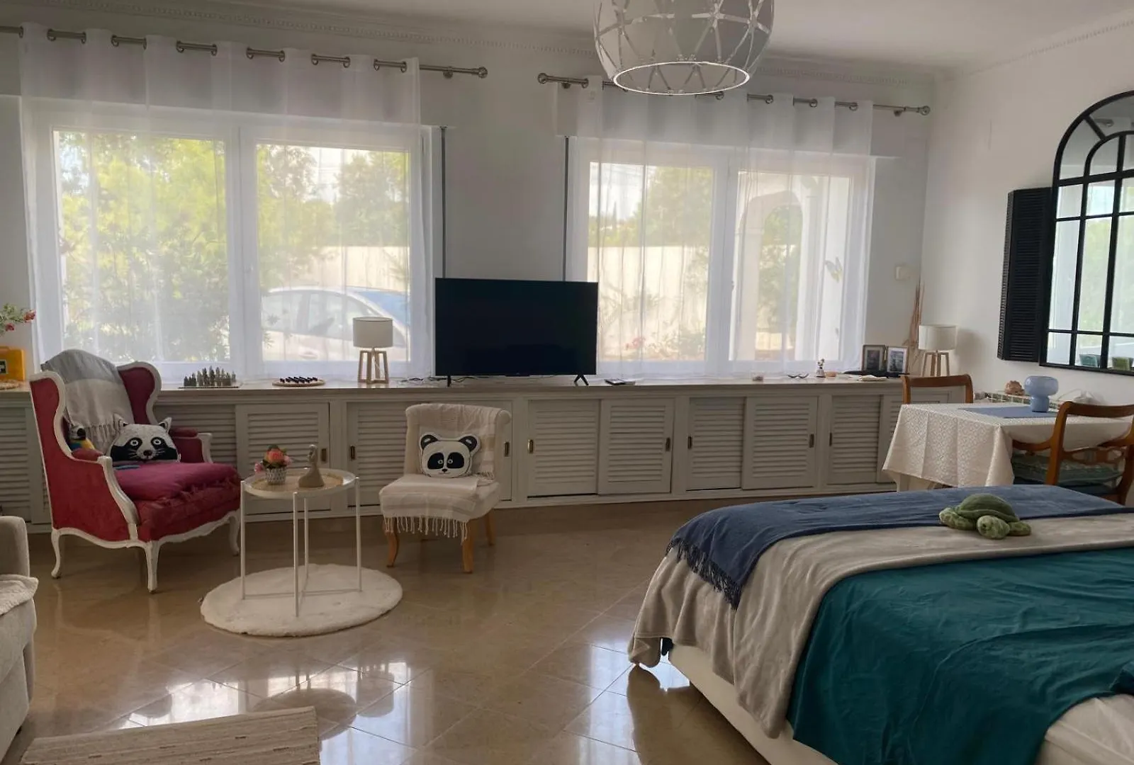 Studio De La Casa Paraiso Avec, En Plus, Une Terrasse Privative Exterieure Semi Couverte Equipee D'Un Salon D'Un Coin Repas D'Une Kitchenette, La Grande Piscine Et Les Jardins Sont Partages, A Proximite Des Plages De Fuseta Et De La Ria Formosa Монкарапашу 0*,